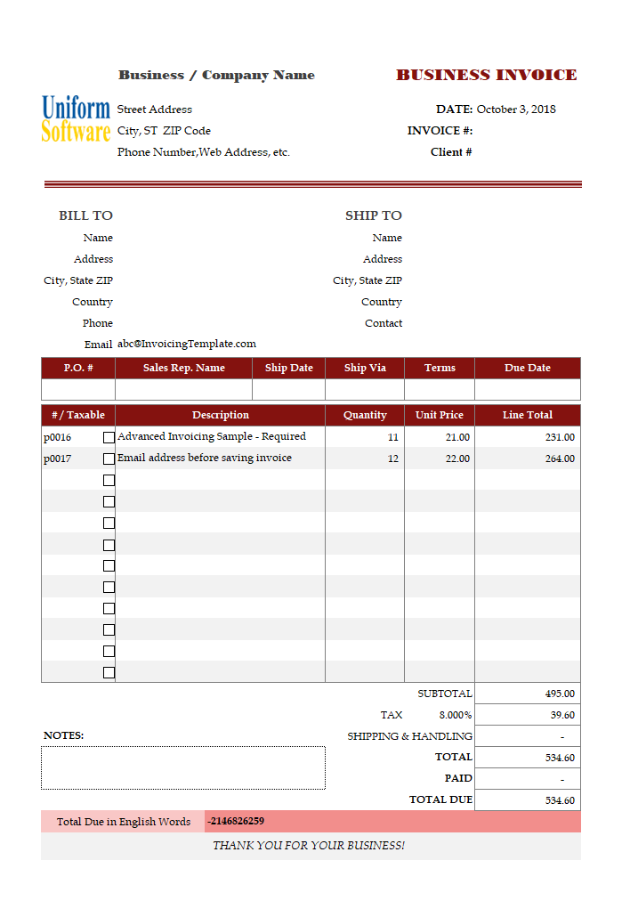 change invoice number in quickbooks 2013