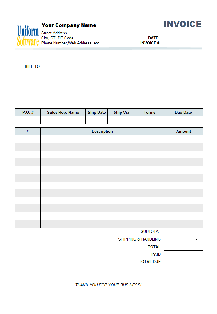Generic Service Invoice Template full Windows 23 screenshot With Regard To Solicitors Invoice Template