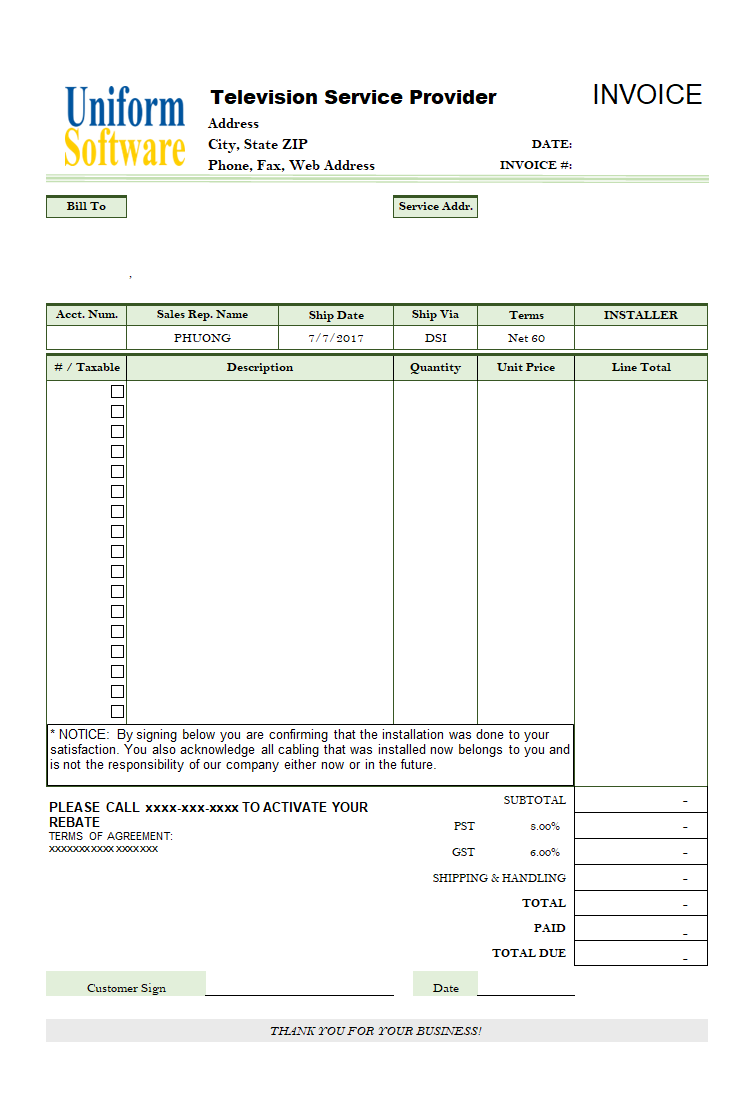 Lawn Care Invoice Template from www.invoicingtemplate.com